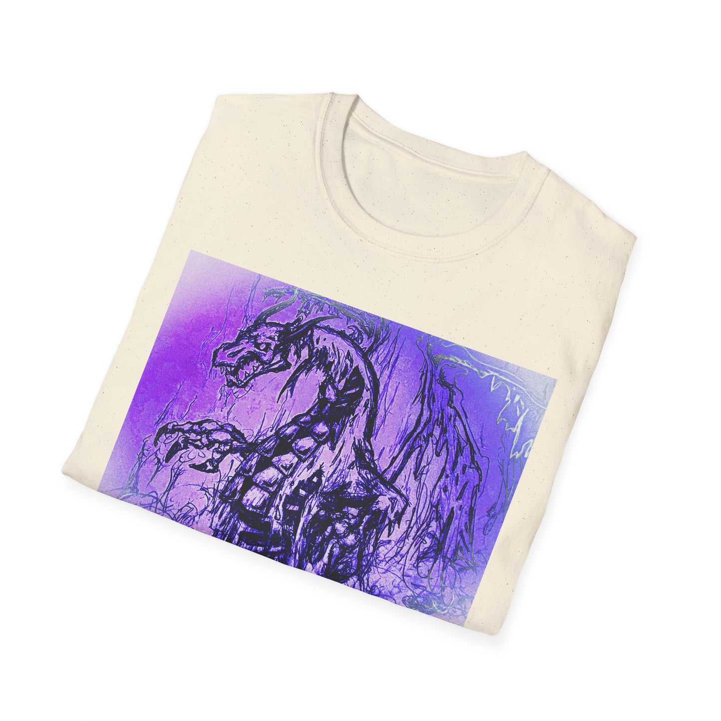Dragon T-Shirt in Purple Tones - Unisex