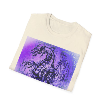 Dragon T-Shirt in Purple Tones - Unisex