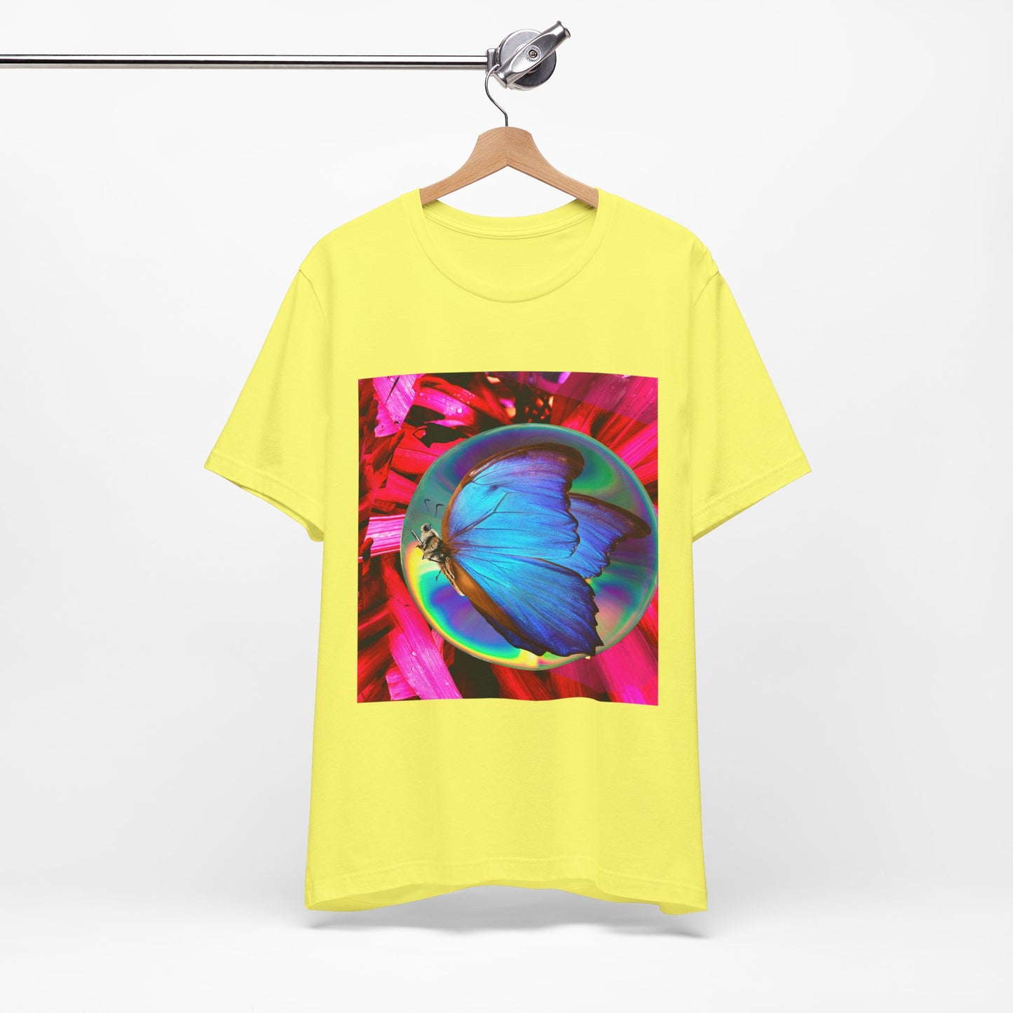 Colorful Butterfly Graphic Tee, Butterfly Shirt, Unisex T-Shirt, Nature Lover Gift, Casual Summer Wear, Vibrant Art Tee