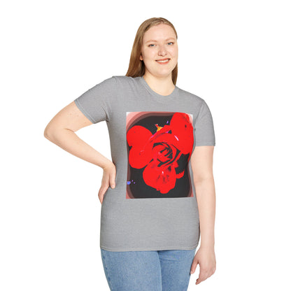 Sophie’s Saturday Floral Abstract T-Shirt — Red Rose Graphic Tee