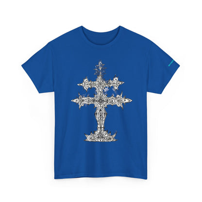 Graphic Tee — Gothic Cross Illustration Shirt