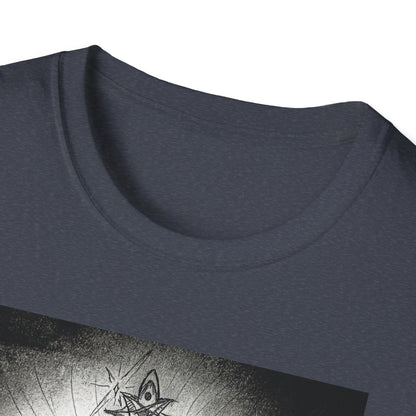 Celtic Cross Graphic Tee, Unisex Softstyle T-Shirt, Spiritual Cross Design Shirt, Casual Wear, Gift for Him/Her