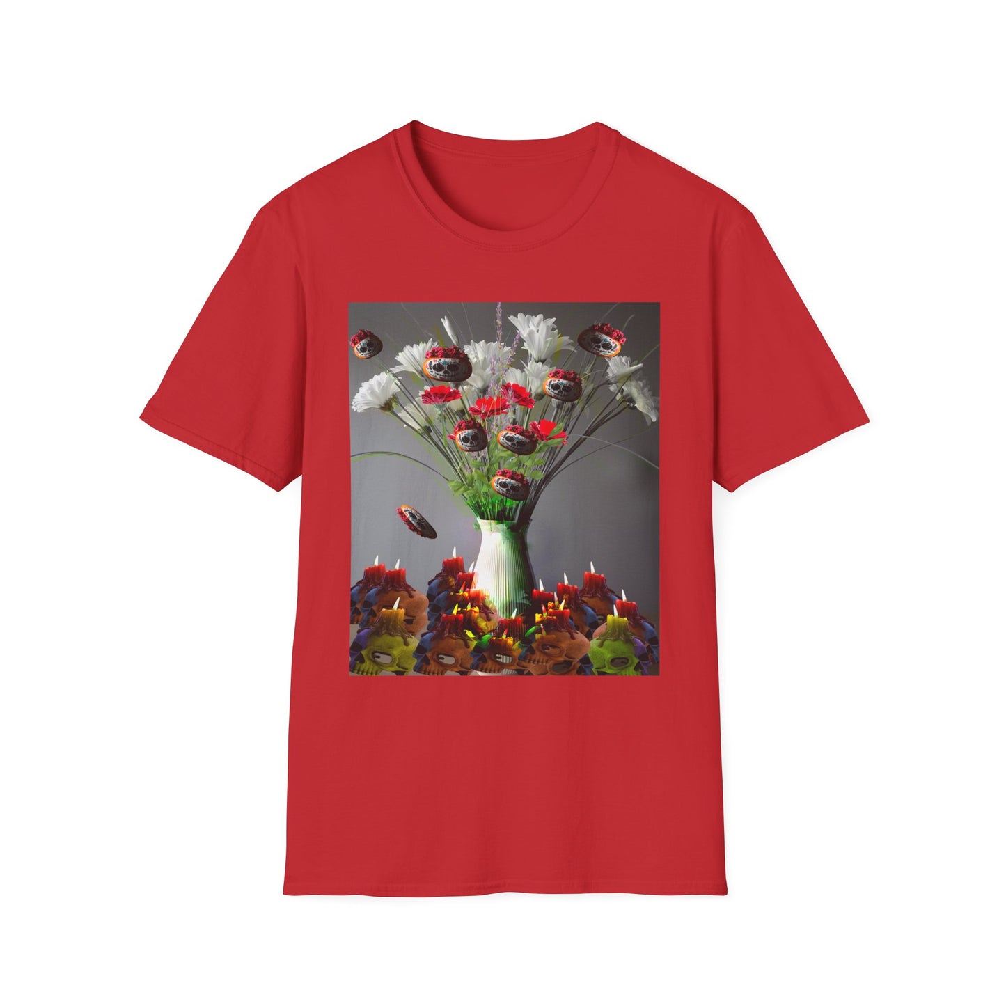 Skeleton Pumpkin Bouquet T-Shirt