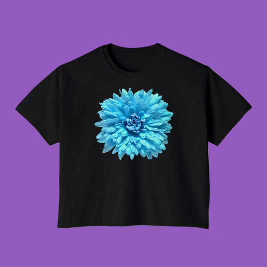 Floral Boxy Tee, Casual Summer T-Shirt, Boho Chic