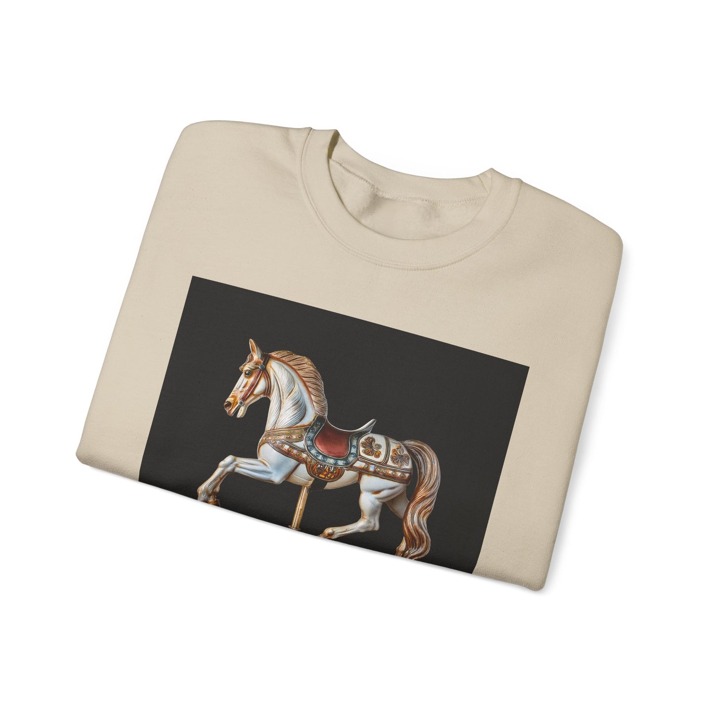 Vintage Carousel Horse Crewneck Sweatshirt, Cozy Sweatshirt, Equestrian Gift, Animal Art Sweatshirt, Unique Fall Apparel, Celebration [...]