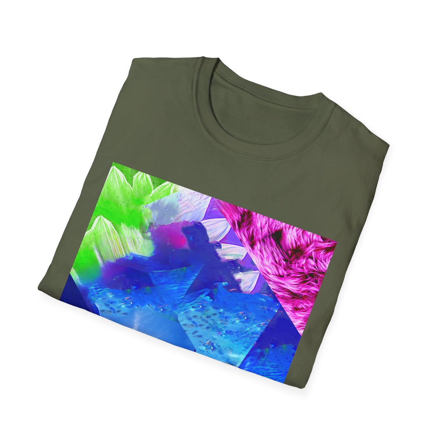 Colorful Moonlit Distorted Vibes Unisex T-Shirt, Graphic Tee, Casual Wear, Summer Fashion, Trendy Gift for Friends
