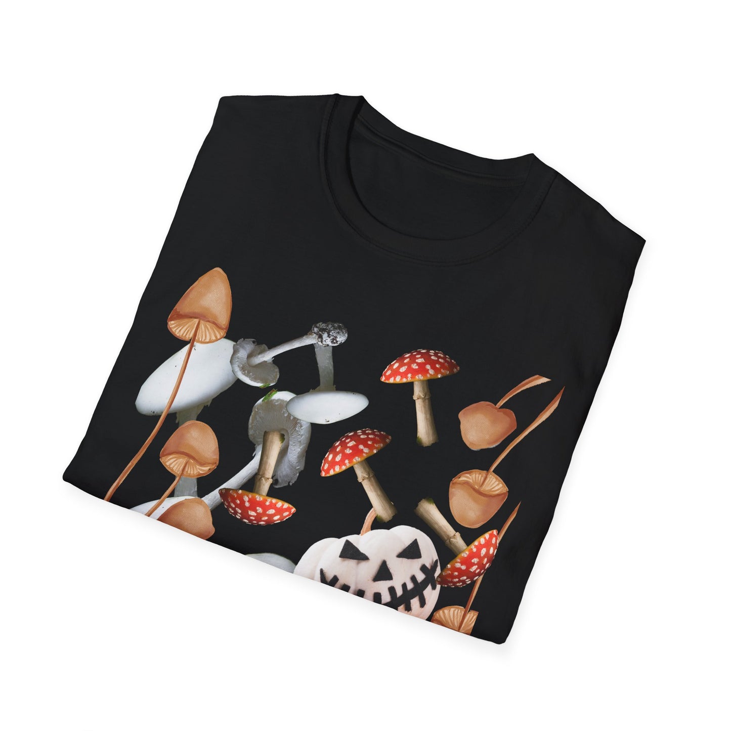 Funny Mushrooms Unisex T-Shirt - Falling from the Sky Pumpkinheads