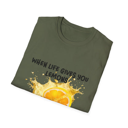 Playful Lemon Quote T-Shirt, Funny Gift Tee, Inspirational Humor Shirt, Casual Wear, Summer Vibes, Birthday Present