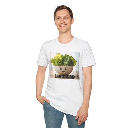Cute T-Shirt with Sad Salad Face Design