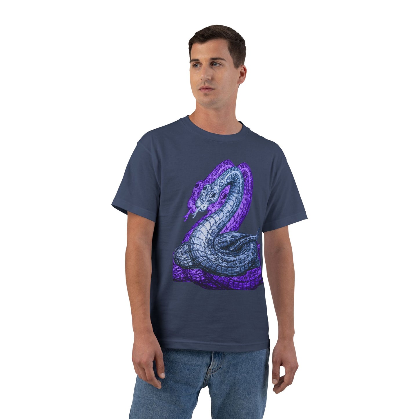 Mystical Cobra Graphic Tee - Short-Sleeve Beefy-T® Shirt