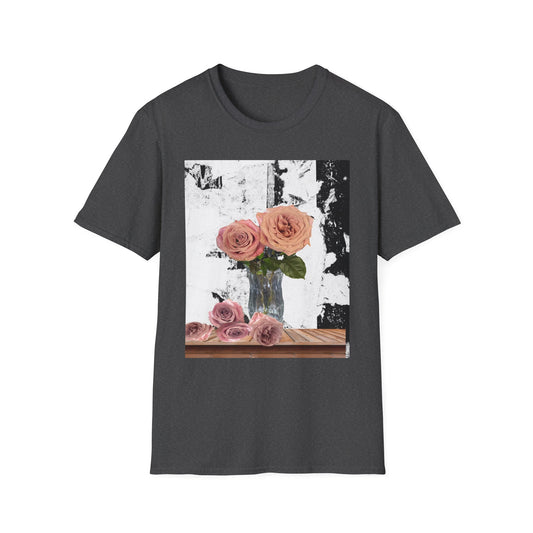 Floral Vintage T-Shirt, Softstyle Tee with Roses Design, Perfect for Summer, Gifts for Her, Casual Wear, Bohemian Style