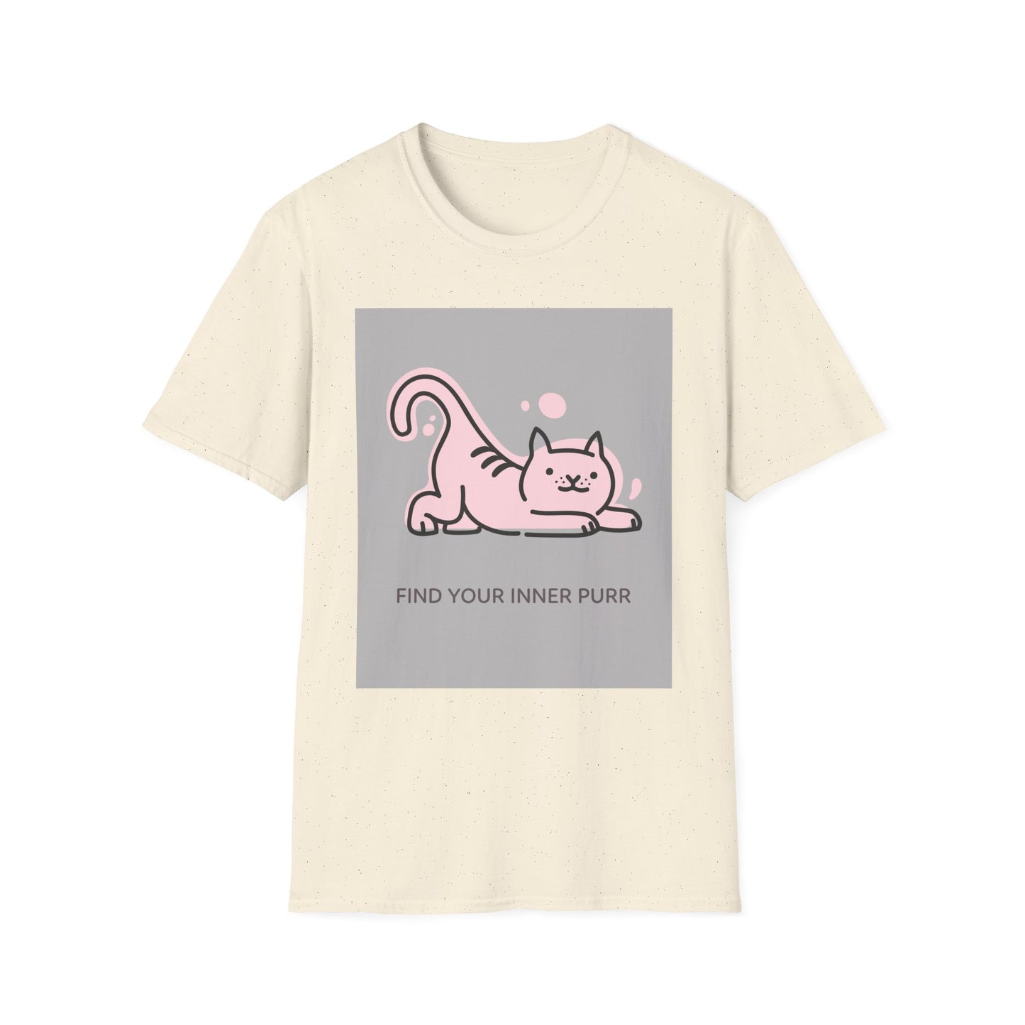 Cute Cat Themed T-Shirt, Unisex Softstyle Tee, Find Your Inner Purr, Pet Lover Gift, Cozy Casual Wear, Birthday Gift, Cat Owner Apparel