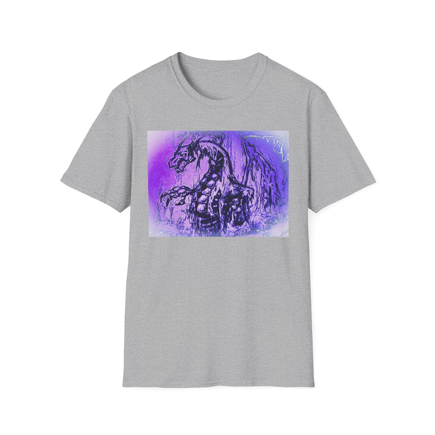 Dragon T-Shirt in Purple Tones - Unisex