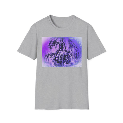 Dragon T-Shirt in Purple Tones - Unisex