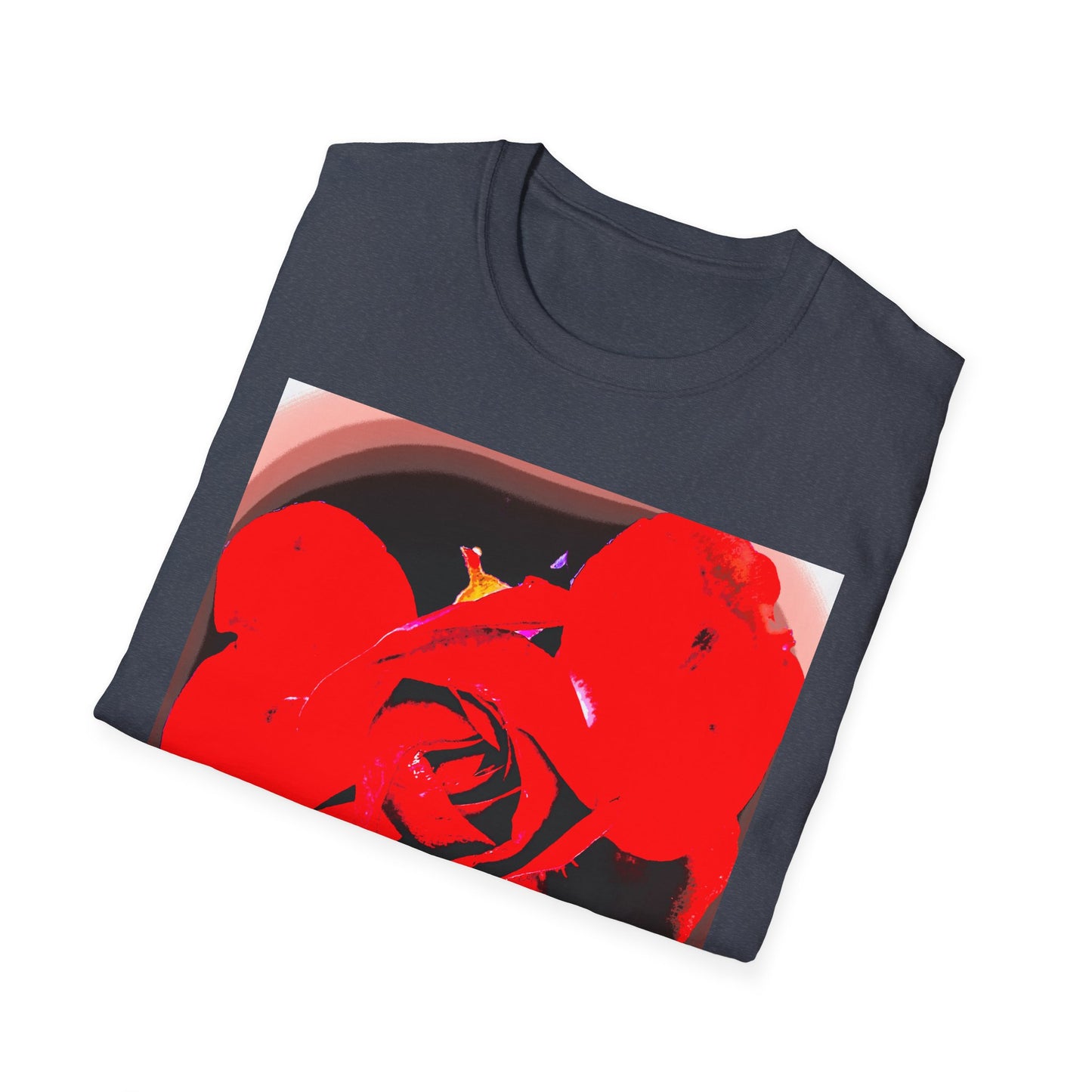 Sophie’s Saturday Floral Abstract T-Shirt — Red Rose Graphic Tee