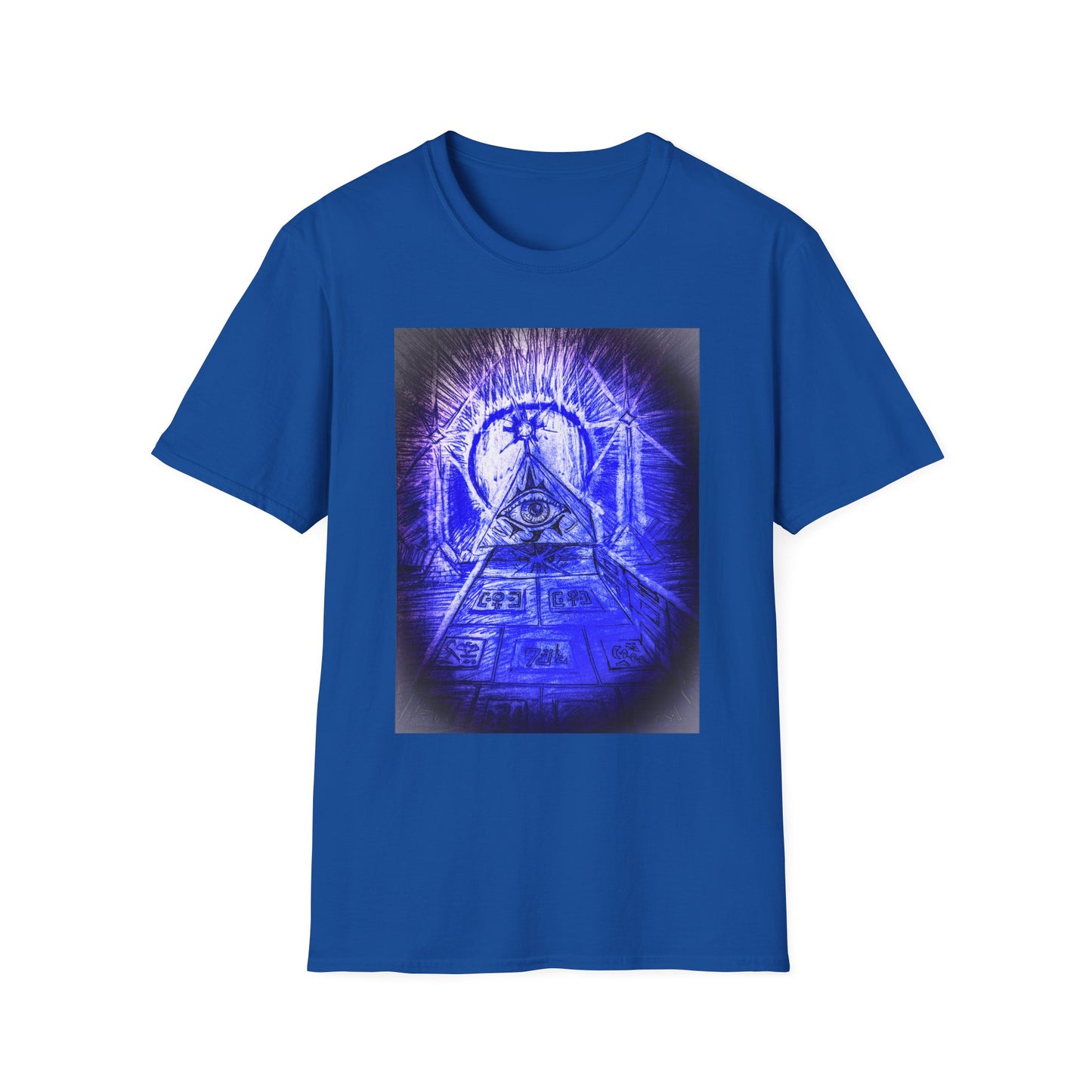 Mystical Pyramid Unisex T-Shirt, Trendy Graphic Tee, Eye of Providence Shirt, Casual Wear, Gift for Occasions