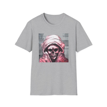 Grim Reaper Graphic Tee, Unisex Softstyle T-Shirt with Edgy Design, Halloween Apparel, Casual Streetwear, Gothic Fashion, Perfect Gift