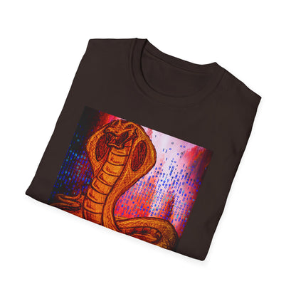 Cobra Serpent Graphic T-Shirt — Vibrant Retro Snake Art Tee