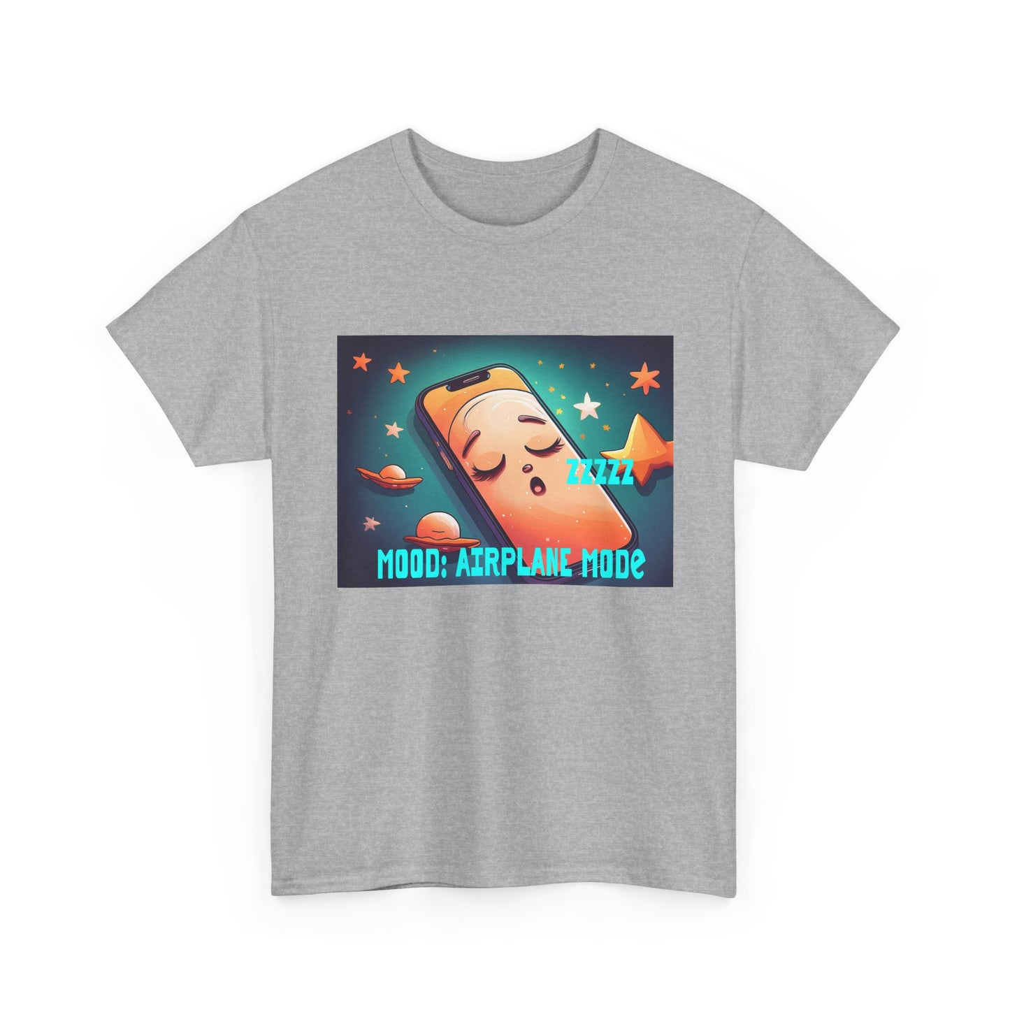 Tee Shirt - Airplane Mode Cute Phone Sleeping Design