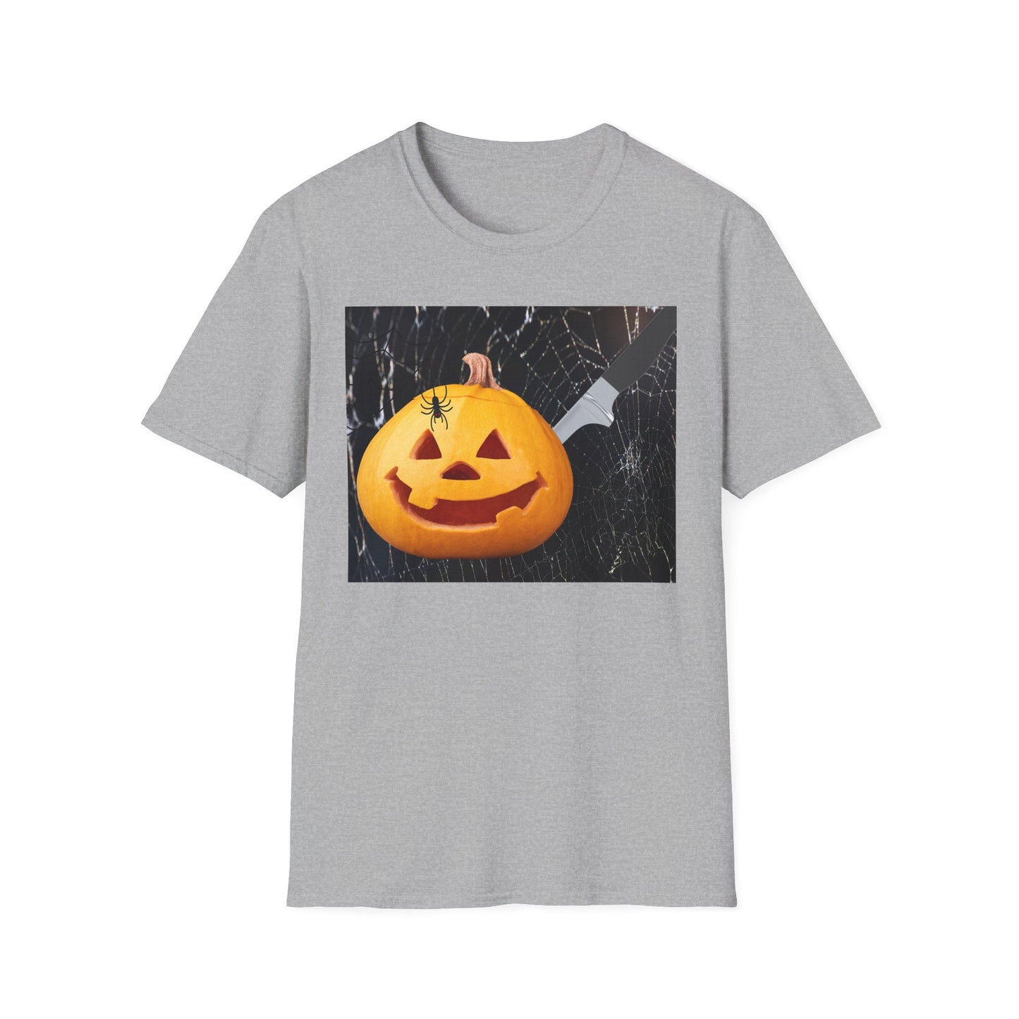 Halloween Pumpkin Horror T-Shirt, Unisex Tee, Spooky Shirt, Fall Fashion, Halloween Costume, October Celebration Gear