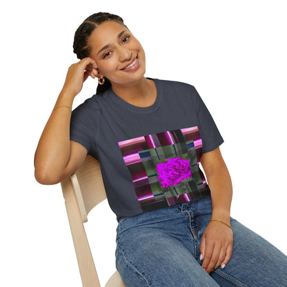 Vibrant Abstract Art T-Shirt, Trendy Graphic Tee, Softstyle Shirt, Unique Gift for Art Lovers, Casual Everyday Wear
