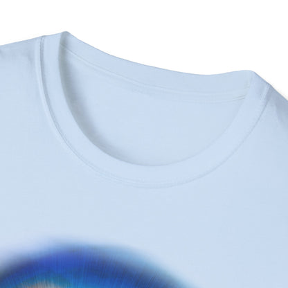 Eerie Triple Skull Circle Unisex T-Shirt - Hand Drawn Design by Chris Cleveland