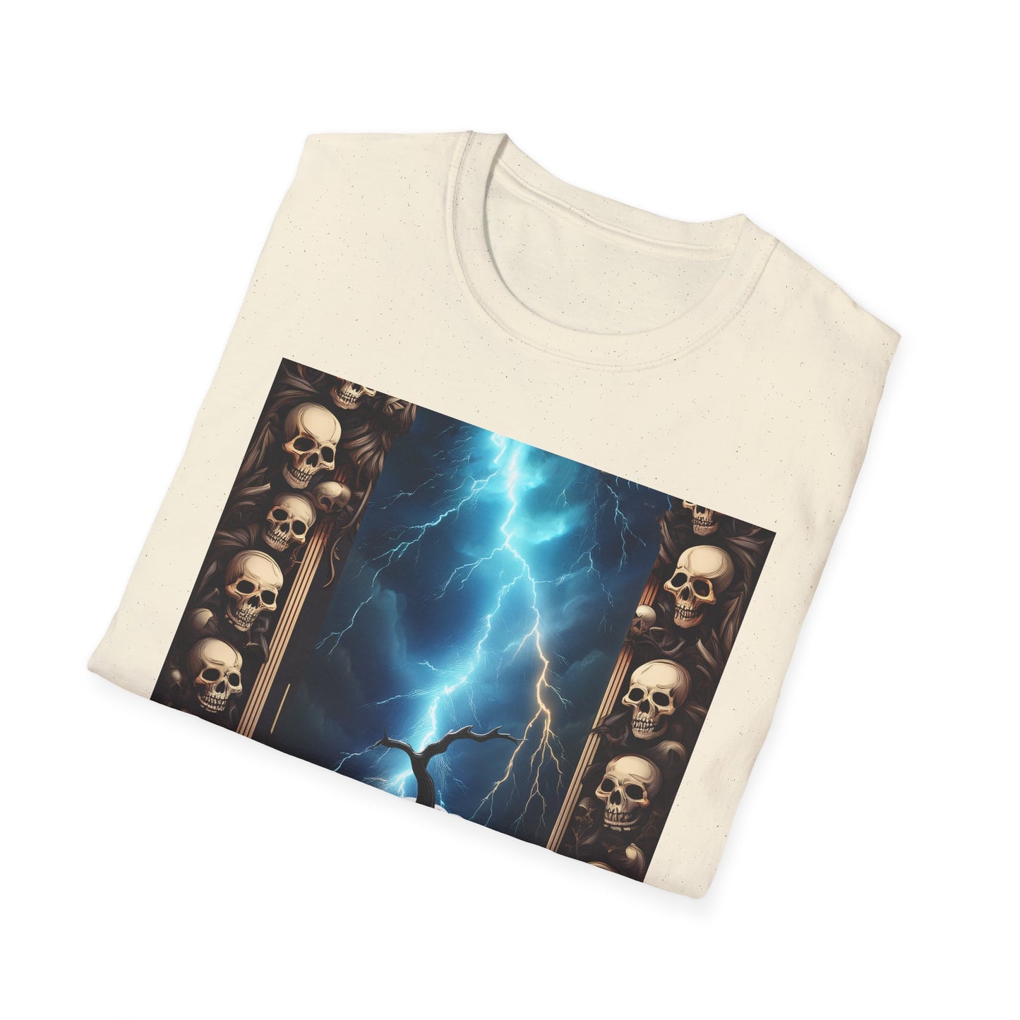 Spooky Skull Pumpkin Crawls from Frame T-Shirt, Halloween Shirt, Unisex Graphic Tee, Casual Halloween Wear, Fall Fashion