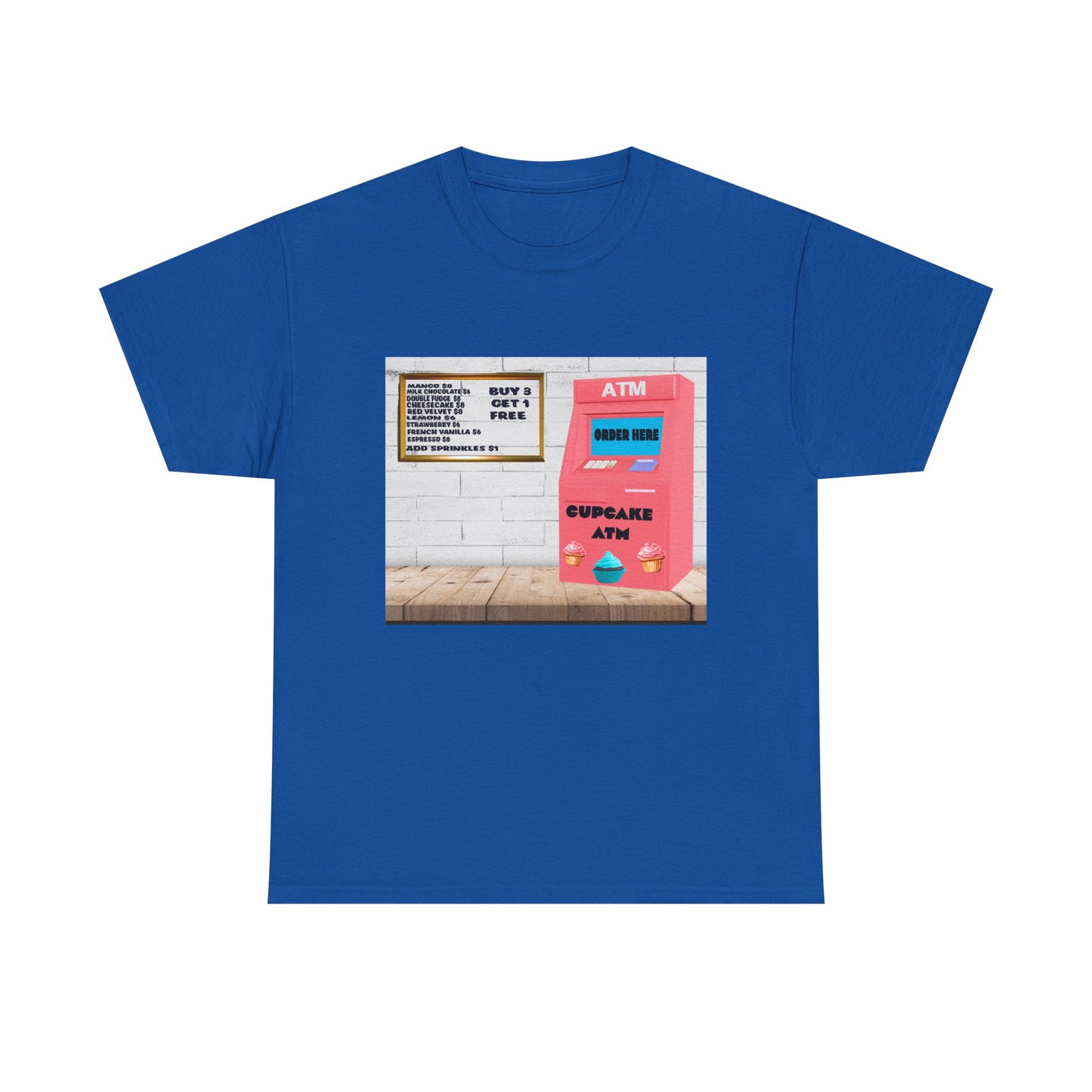 Cupcake ATM Tee Shirt 
Unisex Cotton