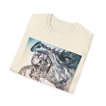 Graphic Dragon Art Unisex T-Shirt, Unique Gift for Ocean Lovers, Summer Vibes, Casual Wear, Perfect for Beach Days, Art Parties