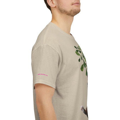 Christmas Cat & Mistletoe Tee — "Mistletoe Mischief" Holiday T-Shirt