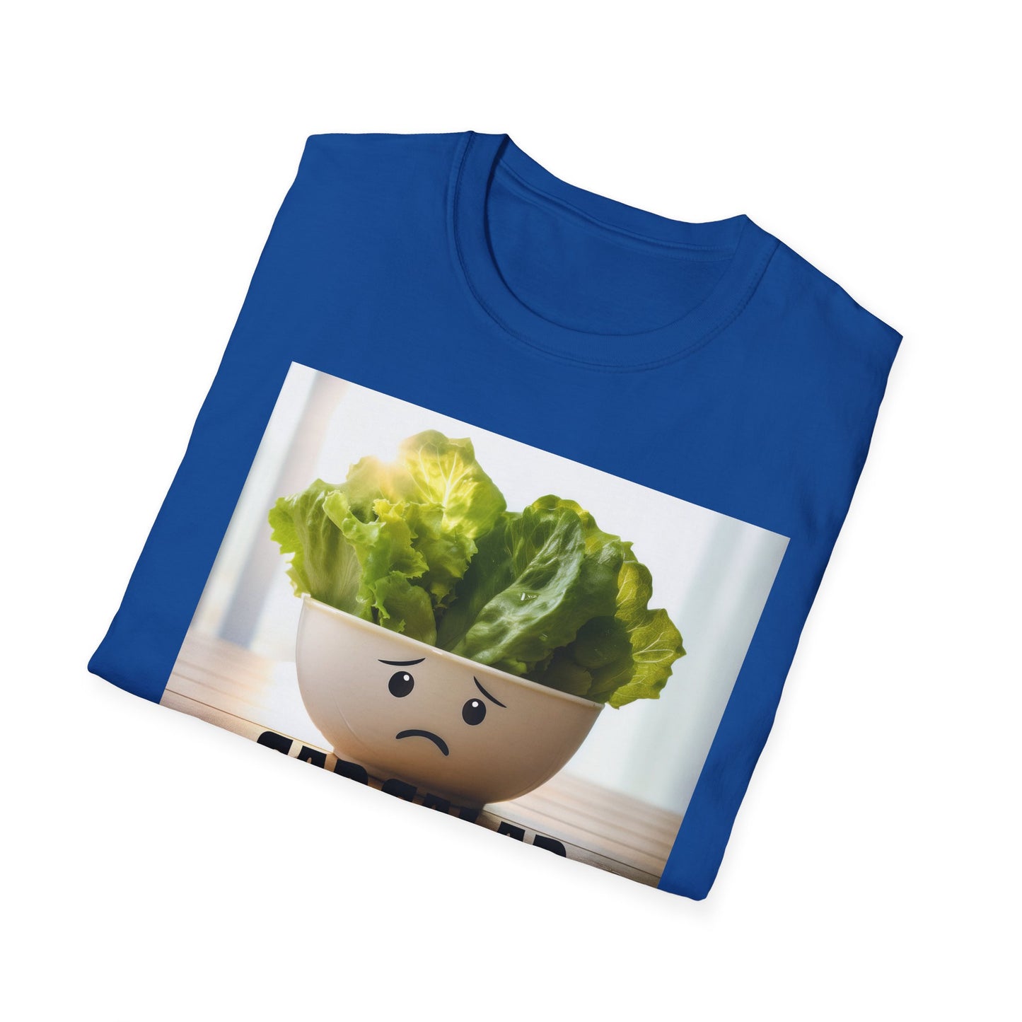 Cute T-Shirt with Sad Salad Face Design