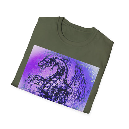 Dragon T-Shirt in Purple Tones - Unisex