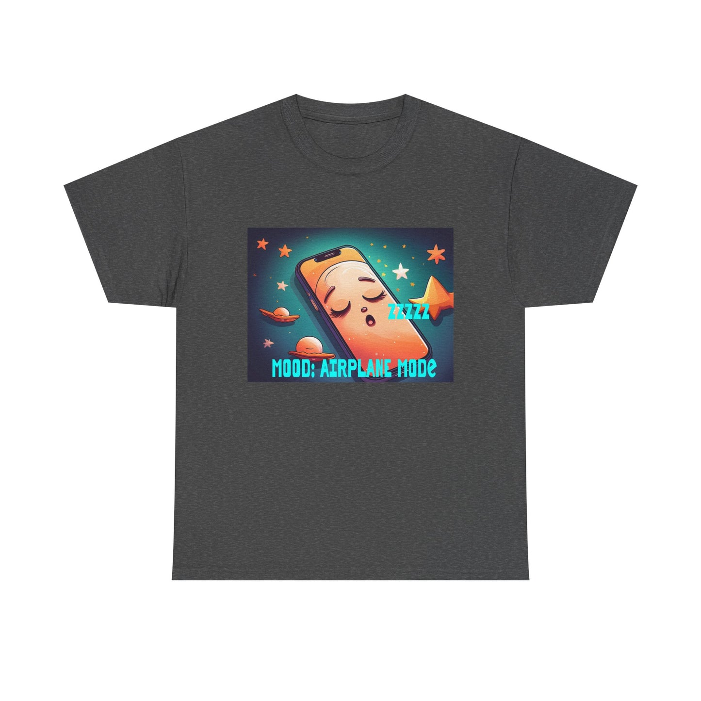 Tee Shirt - Airplane Mode Cute Phone Sleeping Design