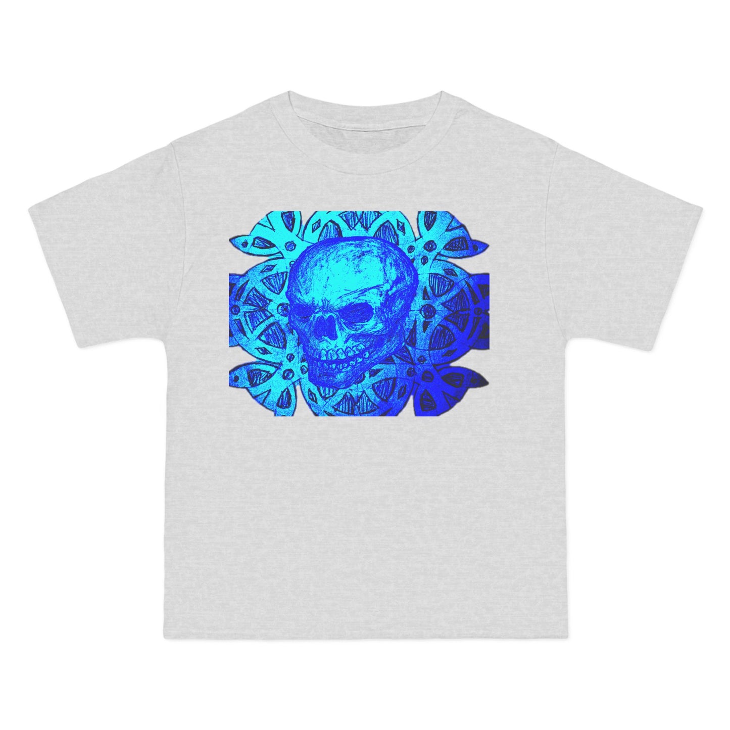 Skull Wave Graphic Tee — black drawing Vintage Surfer Skeleton T-Shirt