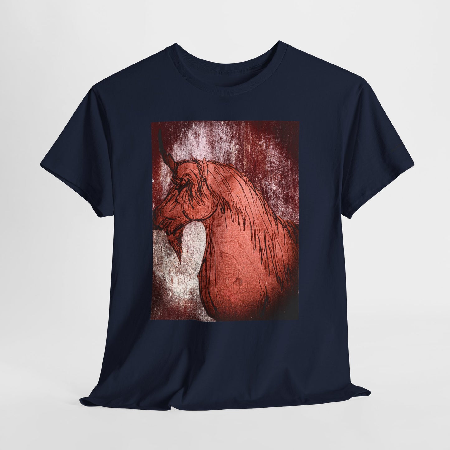 Artistic Unicorn Fantasy Print Unisex Heavy Cotton Tee