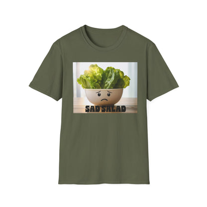 Cute T-Shirt with Sad Salad Face Design
