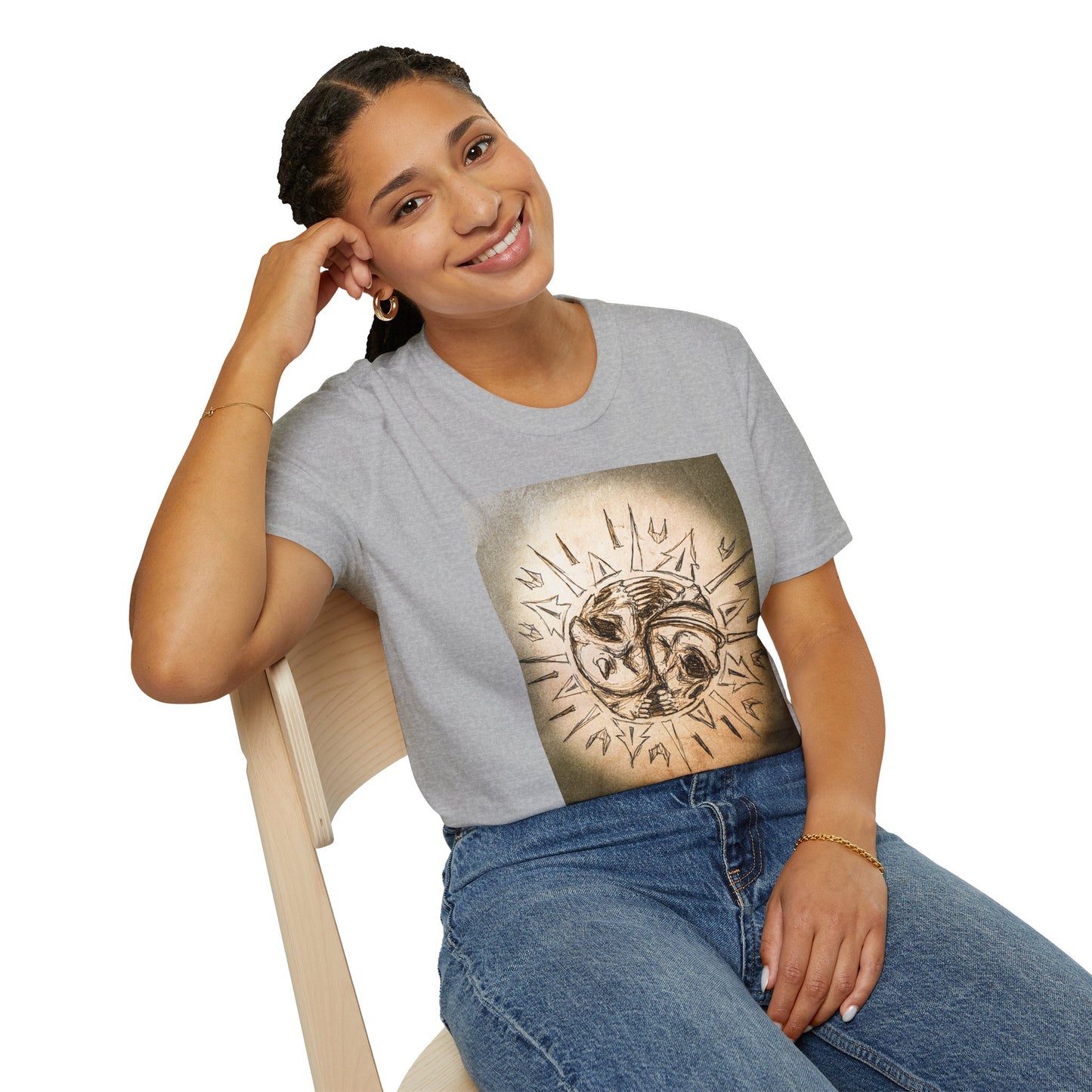 Vintage-Inspired Mutant Unisex Softstyle T-Shirt, Bohemian Tee, Unique Graphic Shirt, Casual Wear, Gift for Friends, Festival Attire