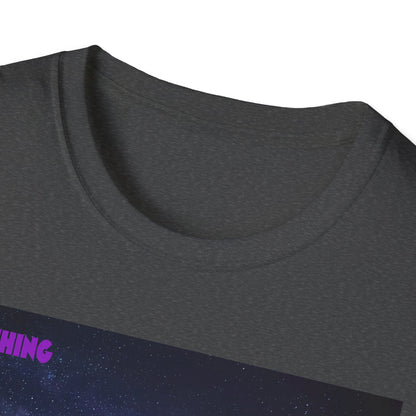 Quantum Field Galaxy-Themed Unisex T-Shirt - Cosmic Vibes, Inspirational Quote Tee, Gift for Space Lovers, Casual Wear, Unique Graphic T-Shirt