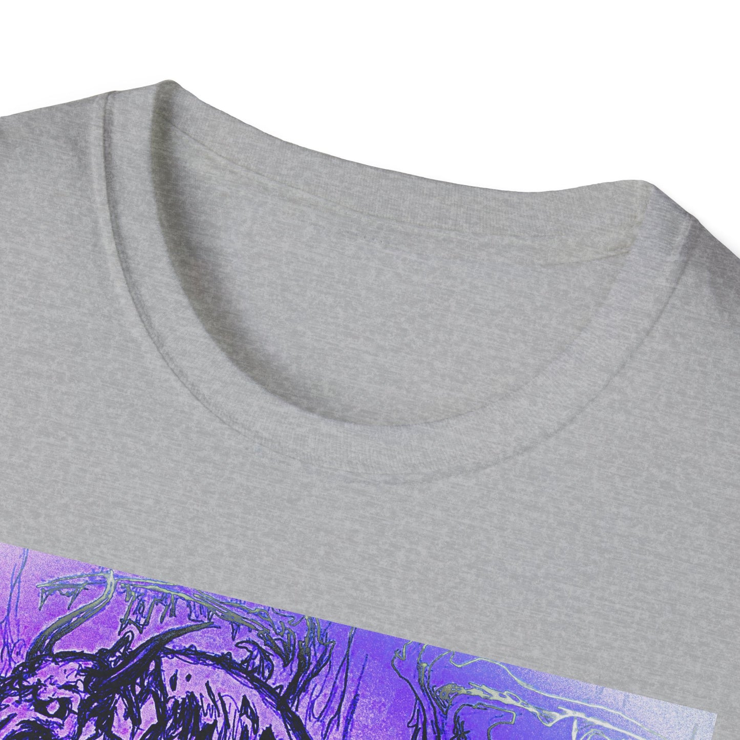 Dragon T-Shirt in Purple Tones - Unisex
