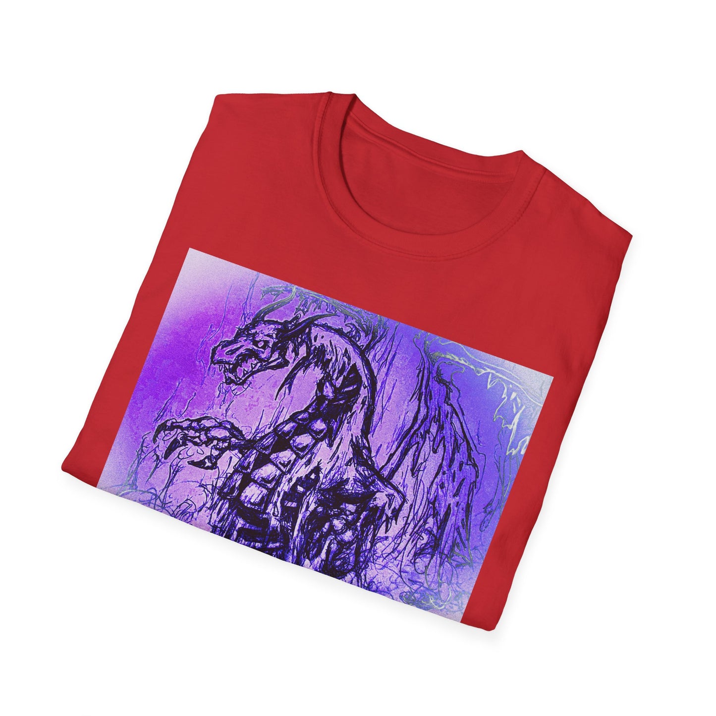 Dragon T-Shirt in Purple Tones - Unisex
