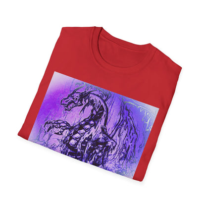 Dragon T-Shirt in Purple Tones - Unisex