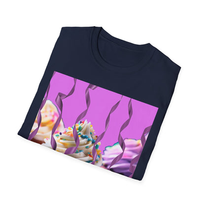 Colorful Cupcake Unisex T-Shirt | Sweet Treats Tee, Birthday Gift, Dessert Lover’s Apparel, Cute Food Shirt, Fun Casual Wear