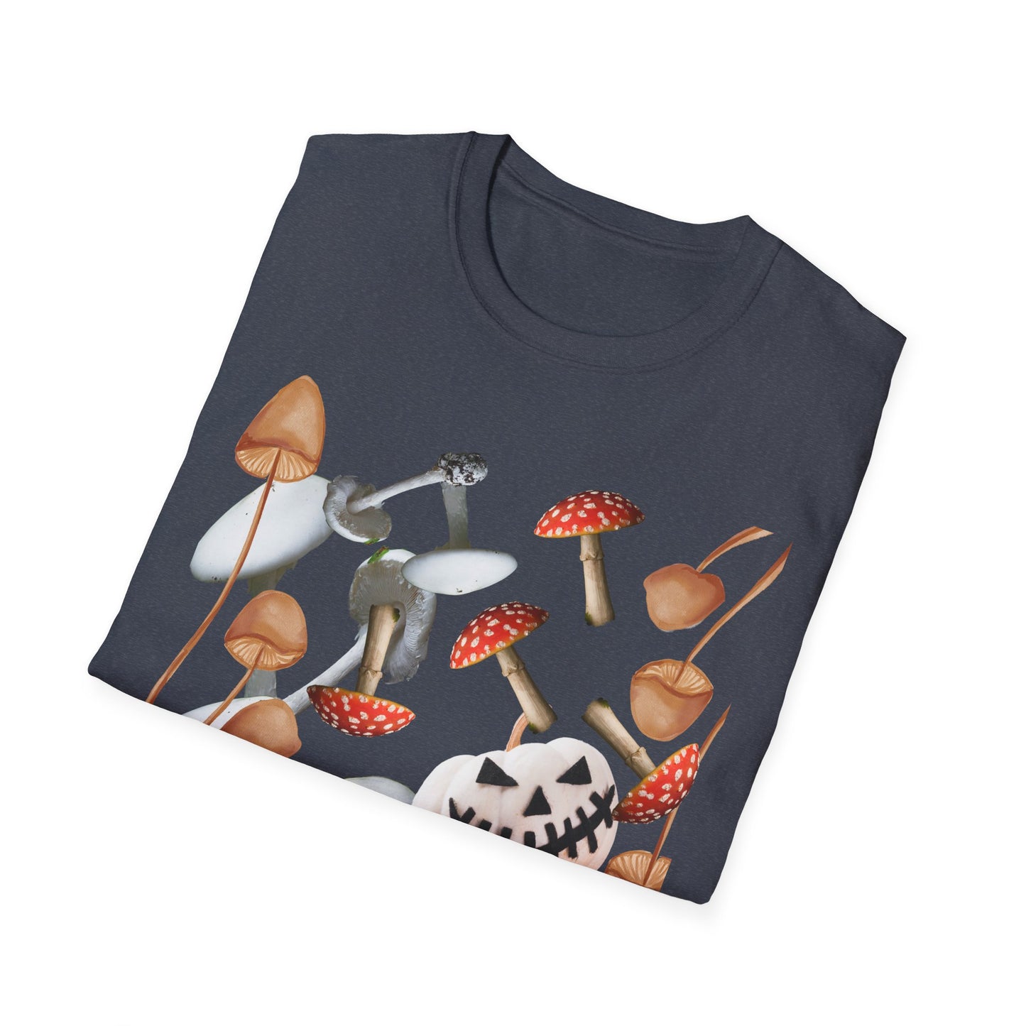 Funny Mushrooms Unisex T-Shirt - Falling from the Sky Pumpkinheads