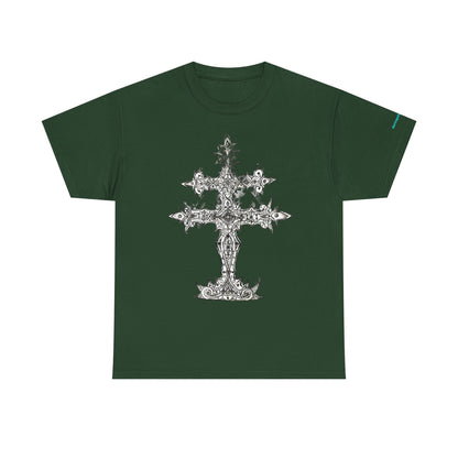Graphic Tee — Gothic Cross Illustration Shirt