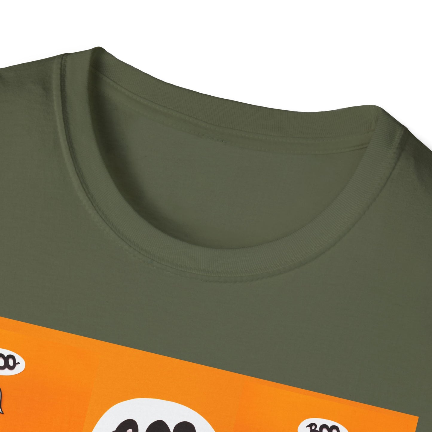 Halloween Ghost 'Boo' Unisex T-Shirt | Spooky Vibes, Costume, Fall Festivities, Trick-or-Treat, Fun Graphic Tee