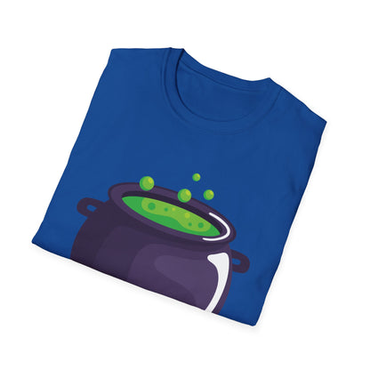Halloween Potion Cauldron T-Shirt, Unisex Tee, Spooky Shirt, Witchy Apparel, Festival Wear, Halloween Costume