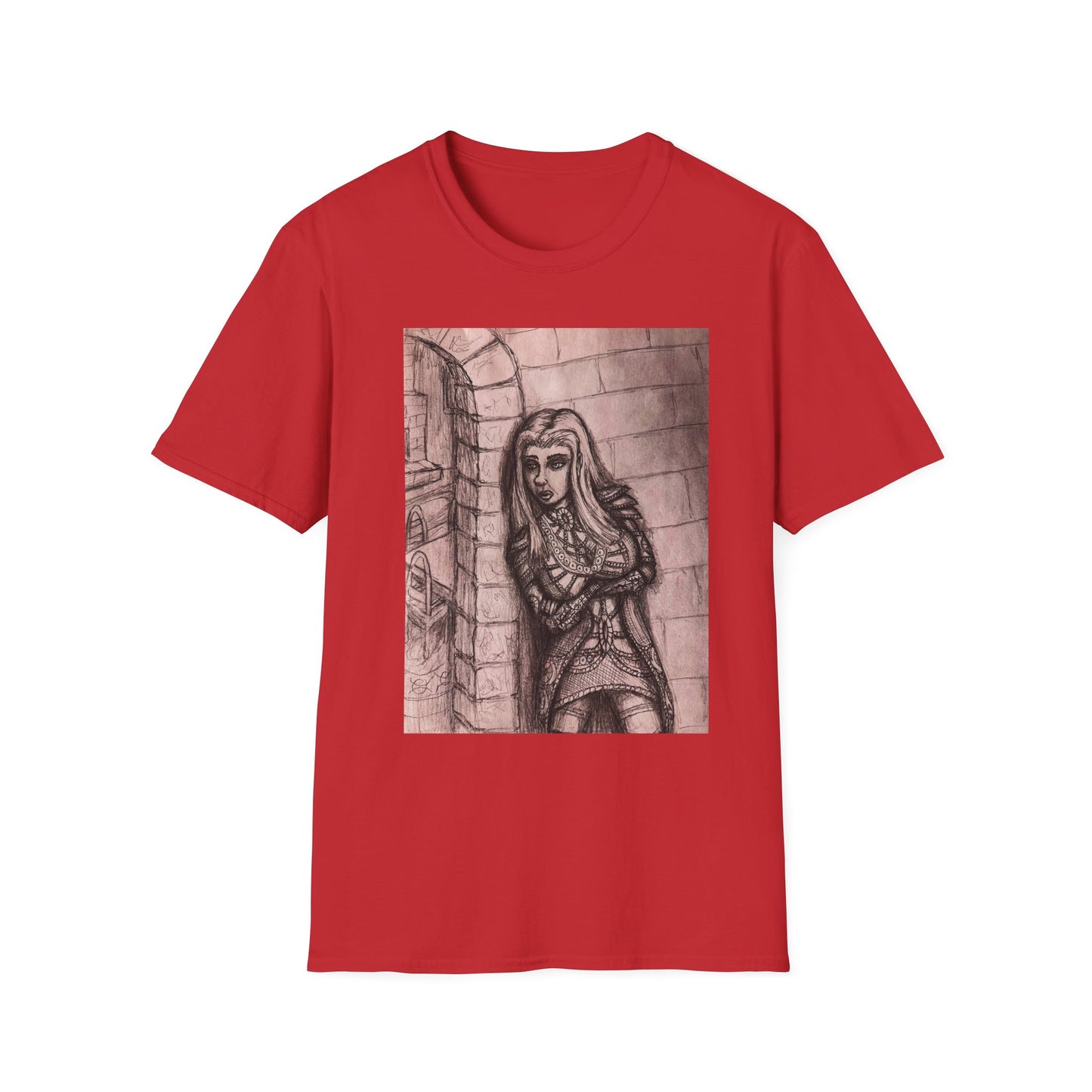 Fantasy Elf Warrior Unisex Softstyle T-Shirt