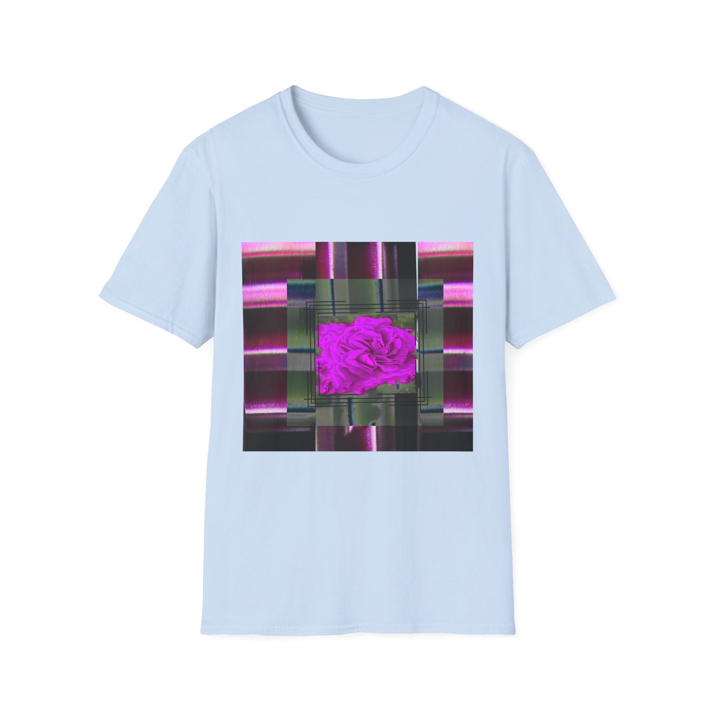 Vibrant Abstract Art T-Shirt, Trendy Graphic Tee, Softstyle Shirt, Unique Gift for Art Lovers, Casual Everyday Wear