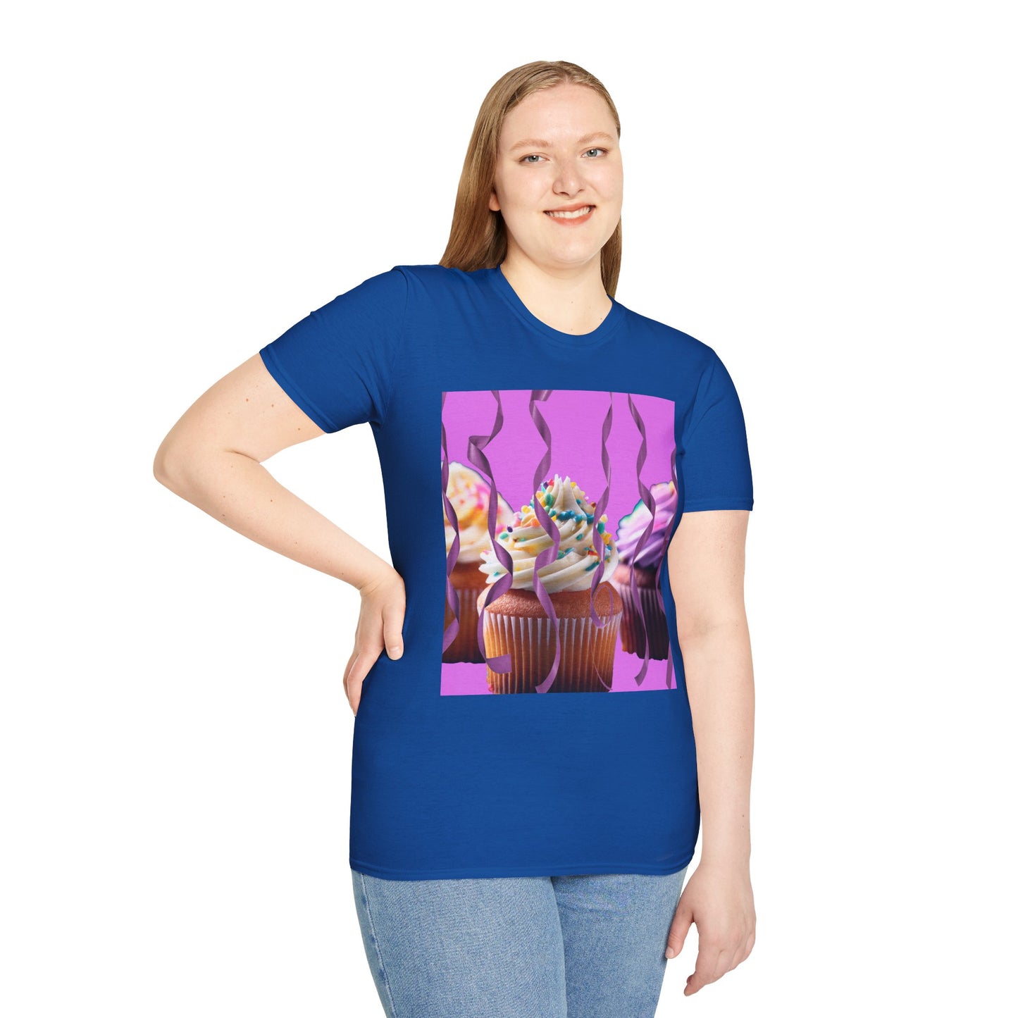 Colorful Cupcake Unisex T-Shirt | Sweet Treats Tee, Birthday Gift, Dessert Lover’s Apparel, Cute Food Shirt, Fun Casual Wear