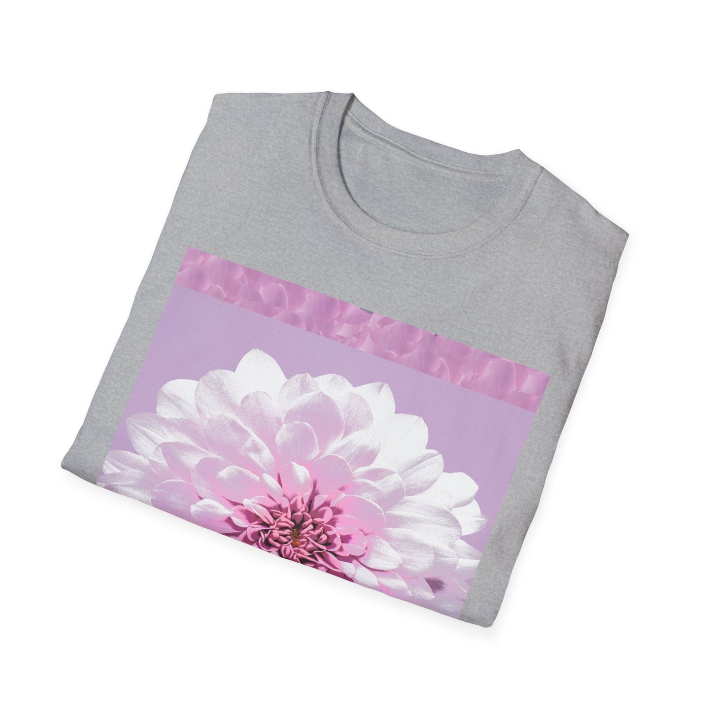 Pale Pink Flowers Abstract Unisex T-Shirt